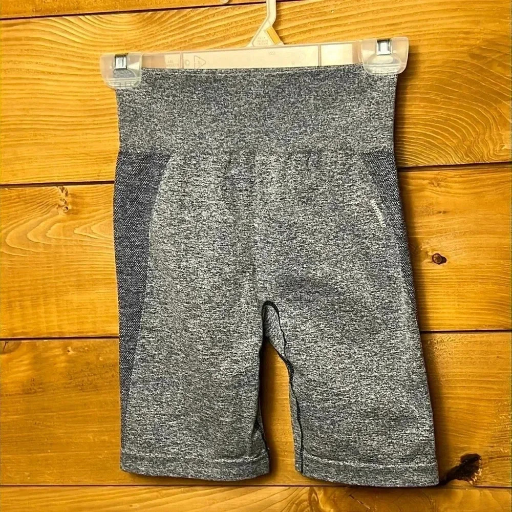 Gymshark Womens cycling shorts biker M Blue gray athletic workout running summer